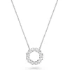 Beaverbrooks 9ct White Gold Cubic Zirconia Circle Pendant