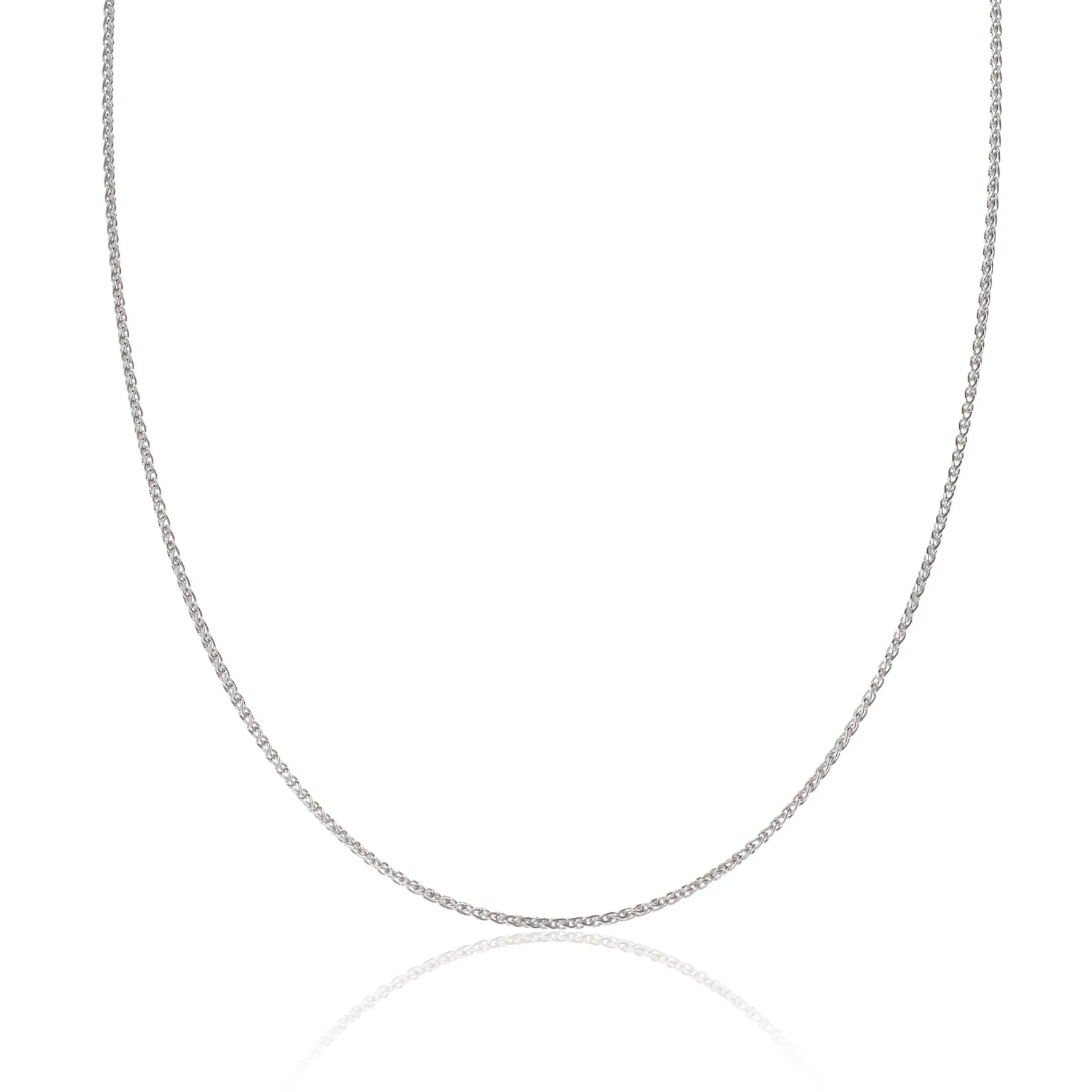 Beaverbrooks 9ct White Gold Spiga Chain