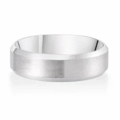 Beaverbrooks 9ct White Gold 6mm Men's Wedding Ring