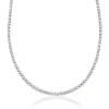 Beaverbrooks 9ct White Gold Cubic Zirconia Collarette Necklace