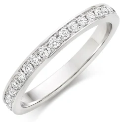 Beaverbrooks 18ct White Gold Diamond 2.5mm Eternity Ring