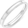 Beaverbrooks 9ct White Gold 2.5mm Vintage Ladies Wedding Ring