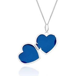 Beaverbrooks 9ct White Gold Diamond Heart Locket