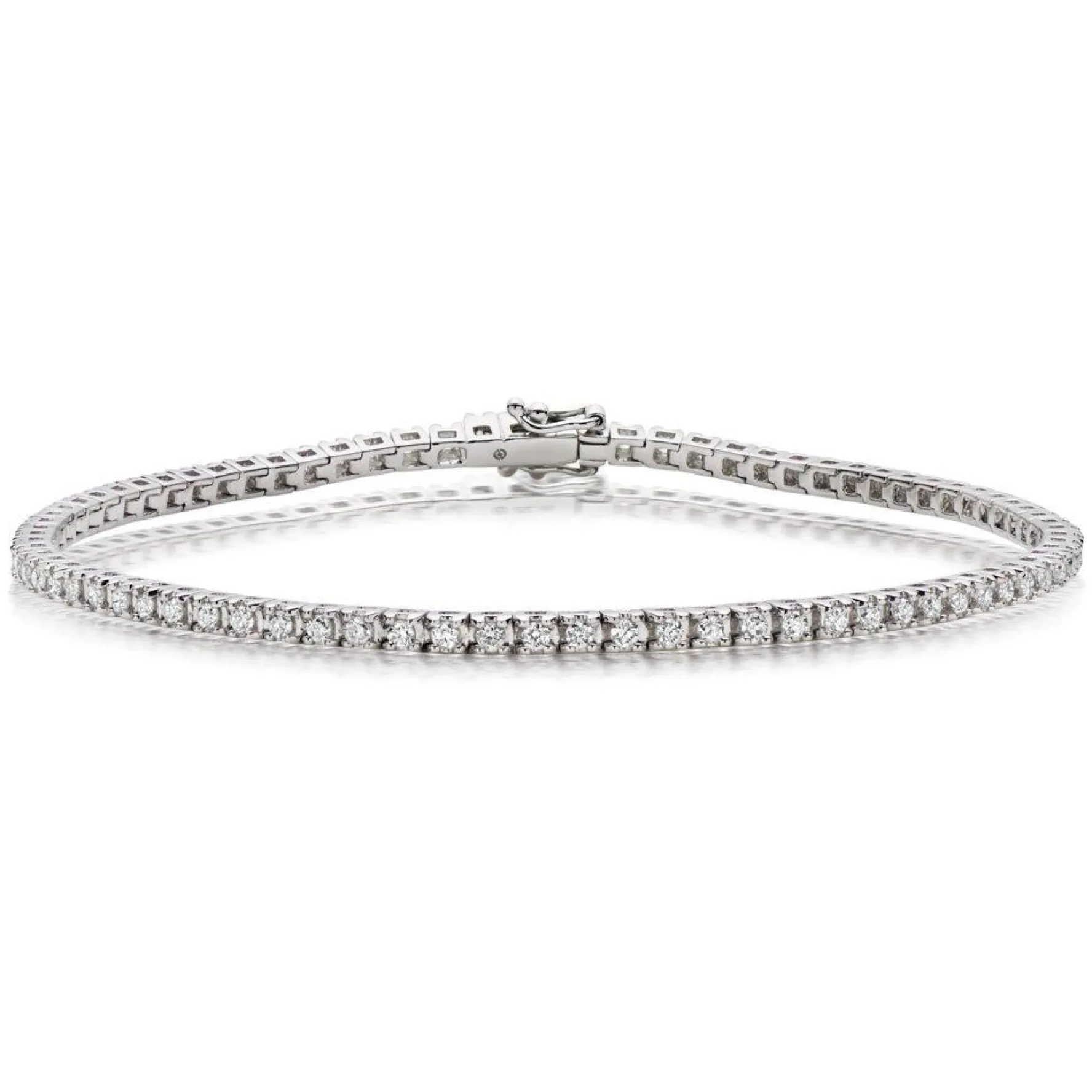 Beaverbrooks 9ct White Gold Diamond Tennis Bracelet
