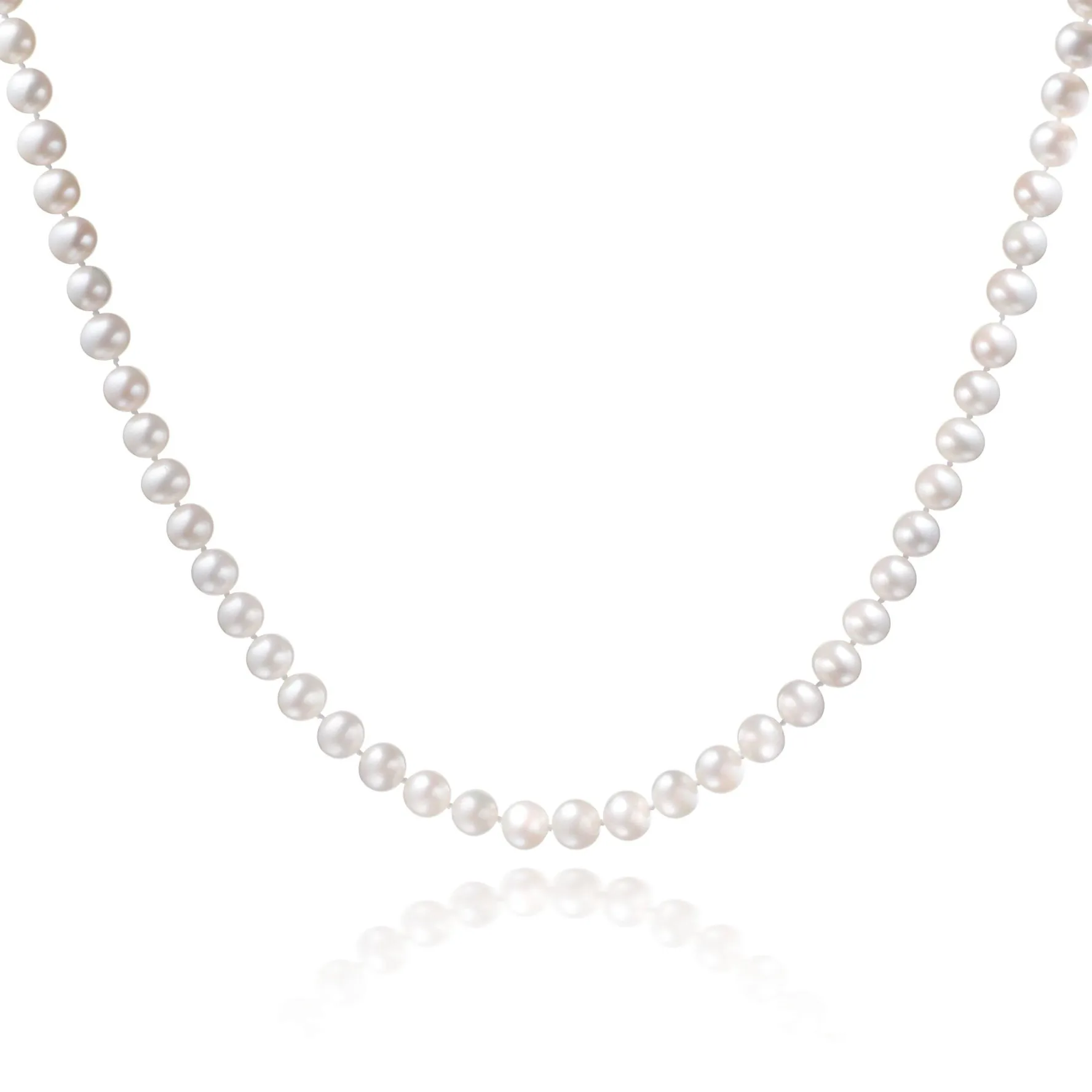 Beaverbrooks 9ct White Gold Freshwater Cultured Pearl Necklace