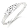 Beaverbrooks 18ct White Gold Diamond Three Stone Ring