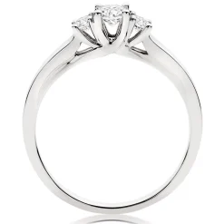 Beaverbrooks 18ct White Gold Diamond Three Stone Ring