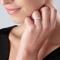 Beaverbrooks 18ct White Gold Diamond Three Stone Ring
