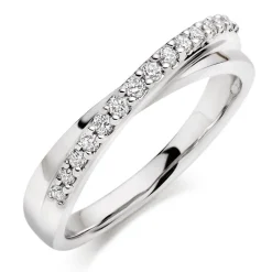 Beaverbrooks 18ct White Gold Diamond 4mm Eternity Ring