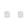Beaverbrooks 9ct White Gold Cubic Zirconia Stud Earrings