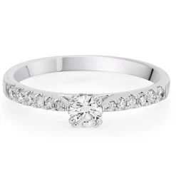 Beaverbrooks 9ct White Gold Diamond Solitaire Ring