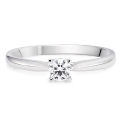 Beaverbrooks 9ct White Gold Solitaire Diamond Ring