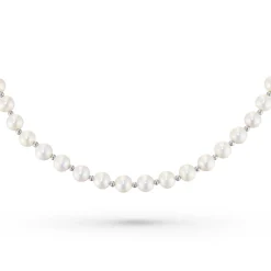 Beaverbrooks 9ct White Gold Freshwater Cultured Pearl Bracelet