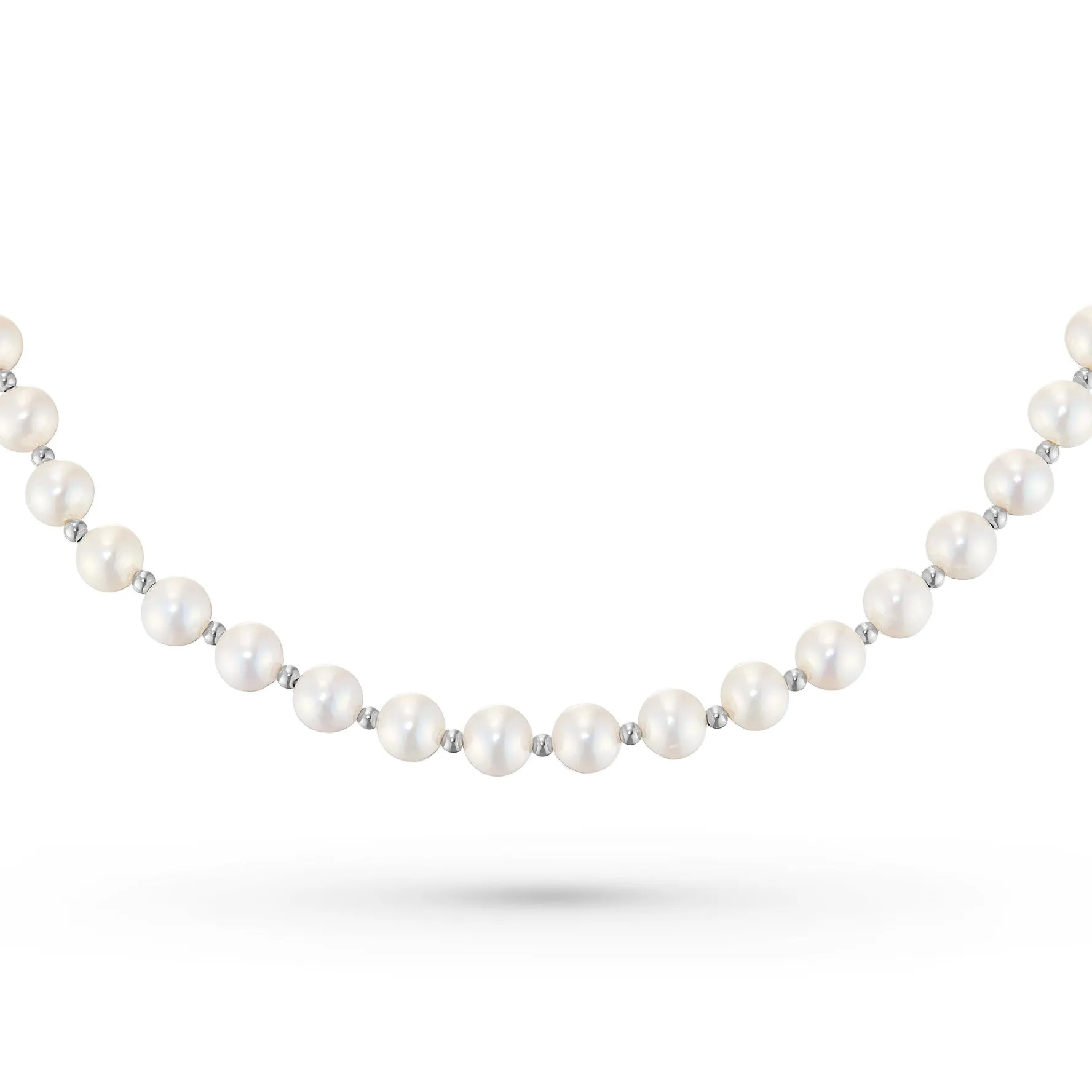 Beaverbrooks 9ct White Gold Freshwater Cultured Pearl Bracelet
