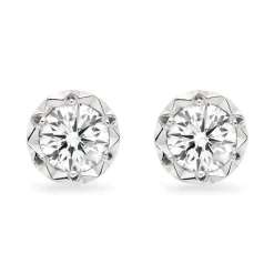 Beaverbrooks 9ct White Gold Diamond Stud Earrings