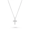 Beaverbrooks 18ct White Gold Diamond Cross Pendant