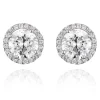 Beaverbrooks 9ct White Gold Cubic Zirconia Stud Earrings