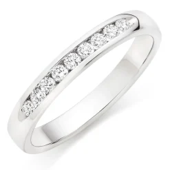 Beaverbrooks 9ct White Gold Diamond Half Eternity Ring