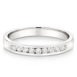 Beaverbrooks 9ct White Gold Diamond Half Eternity Ring