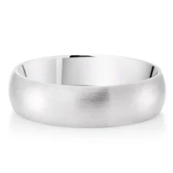 Beaverbrooks 9ct White Gold 6mm Men’s Wedding Ring