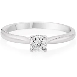 Beaverbrooks 18ct White Gold Diamond Solitaire Ring