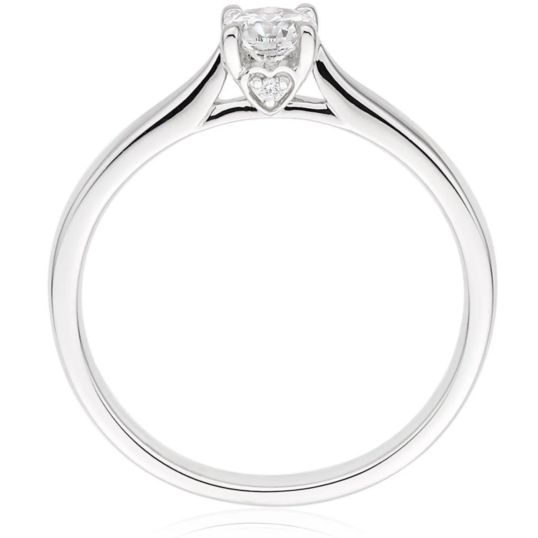 Beaverbrooks 18ct White Gold Diamond Solitaire Ring