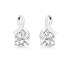 Beaverbrooks 9ct White Gold Cubic Zirconia Earrings