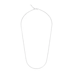 Beaverbrooks 9ct White Gold Adjustable Spiga Necklace