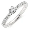 Beaverbrooks 18ct White Gold Diamond Solitaire Ring