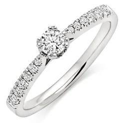 Beaverbrooks 18ct White Gold Diamond Solitaire Ring