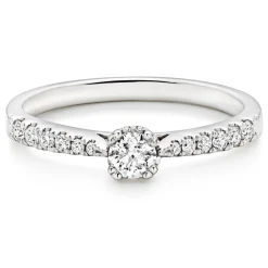 Beaverbrooks 18ct White Gold Diamond Solitaire Ring