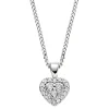 Beaverbrooks 9ct White Gold Diamond Heart Pendant