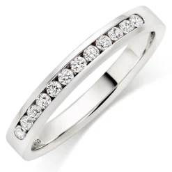 Beaverbrooks 18ct White Gold Diamond 2.75mm Wedding Ring