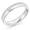 Beaverbrooks 18ct White Gold Diamond 3.5mm Wedding Ring