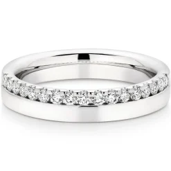 Beaverbrooks 18ct White Gold Diamond 3.5mm Wedding Ring