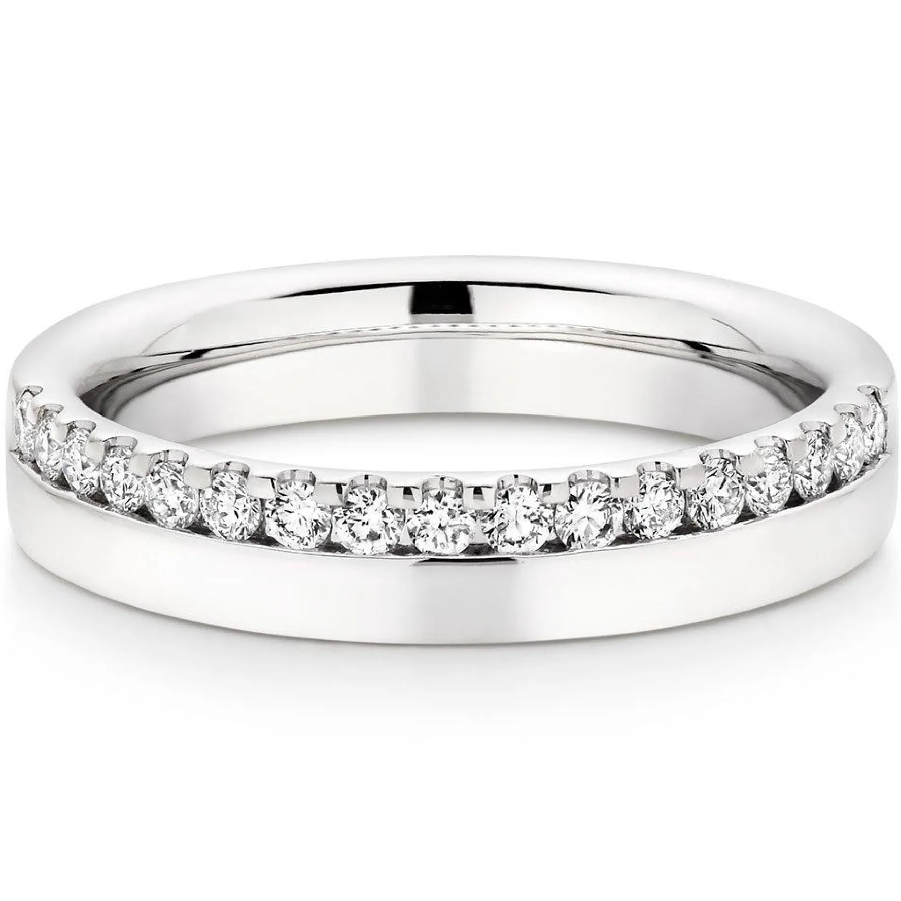 Beaverbrooks 18ct White Gold Diamond 3.5mm Wedding Ring