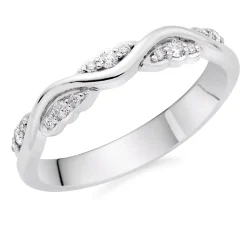 Beaverbrooks 9ct White Gold Diamond Wedding Ring