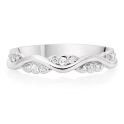 Beaverbrooks 9ct White Gold Diamond Wedding Ring