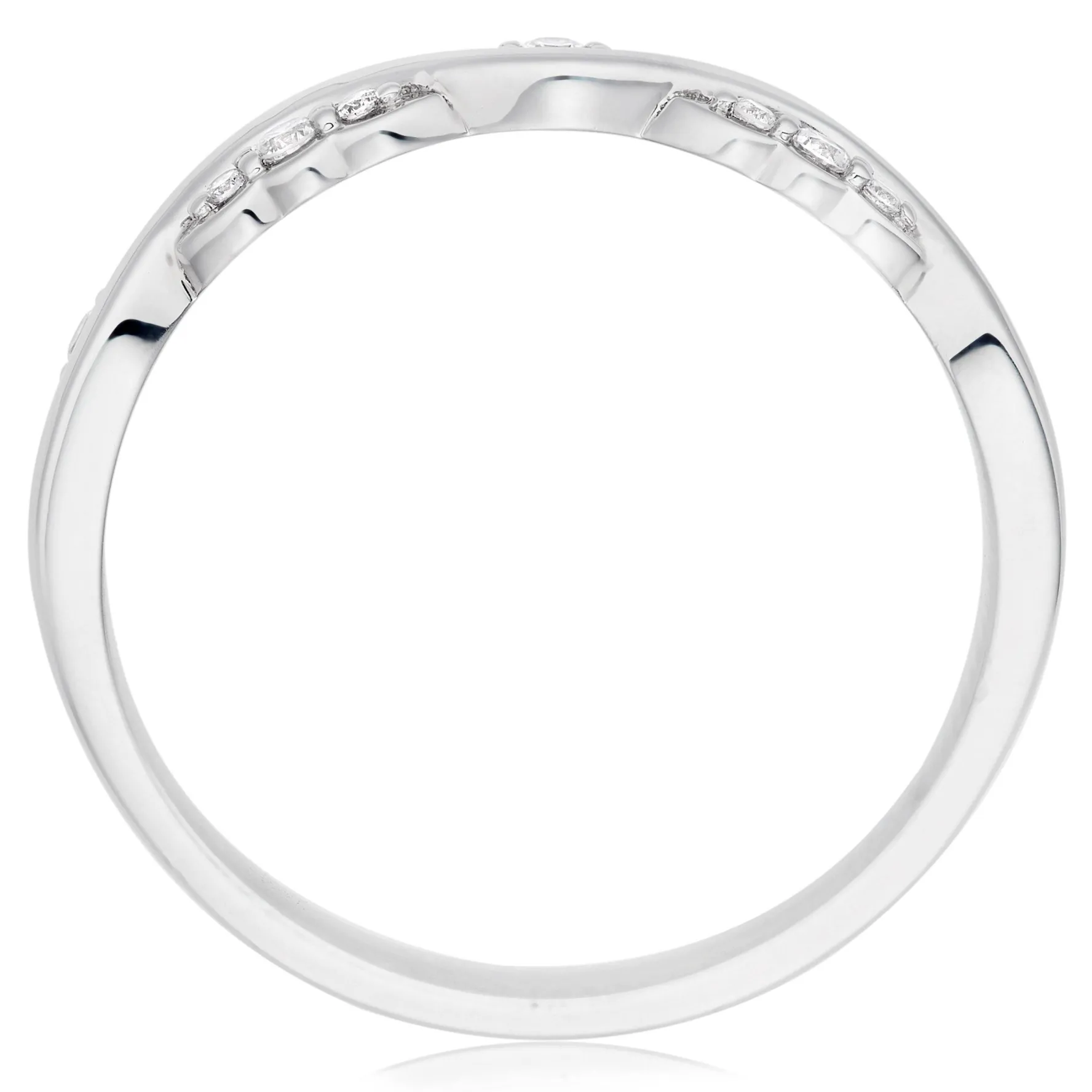 Beaverbrooks 9ct White Gold Diamond Wedding Ring