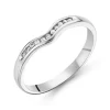 Beaverbrooks 9ct White Gold Diamond 2mm Wedding Ring