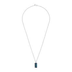 Beaverbrooks 18ct White Gold Diamond Topaz Necklace