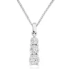 Beaverbrooks 9ct White Gold Diamond Illusion Pendant