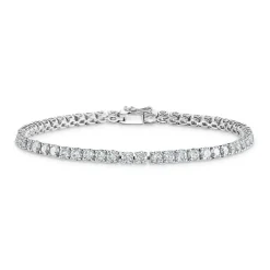 Beaverbrooks 18ct White Gold Diamond Tennis Bracelet