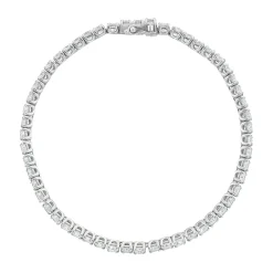 Beaverbrooks 18ct White Gold Diamond Tennis Bracelet