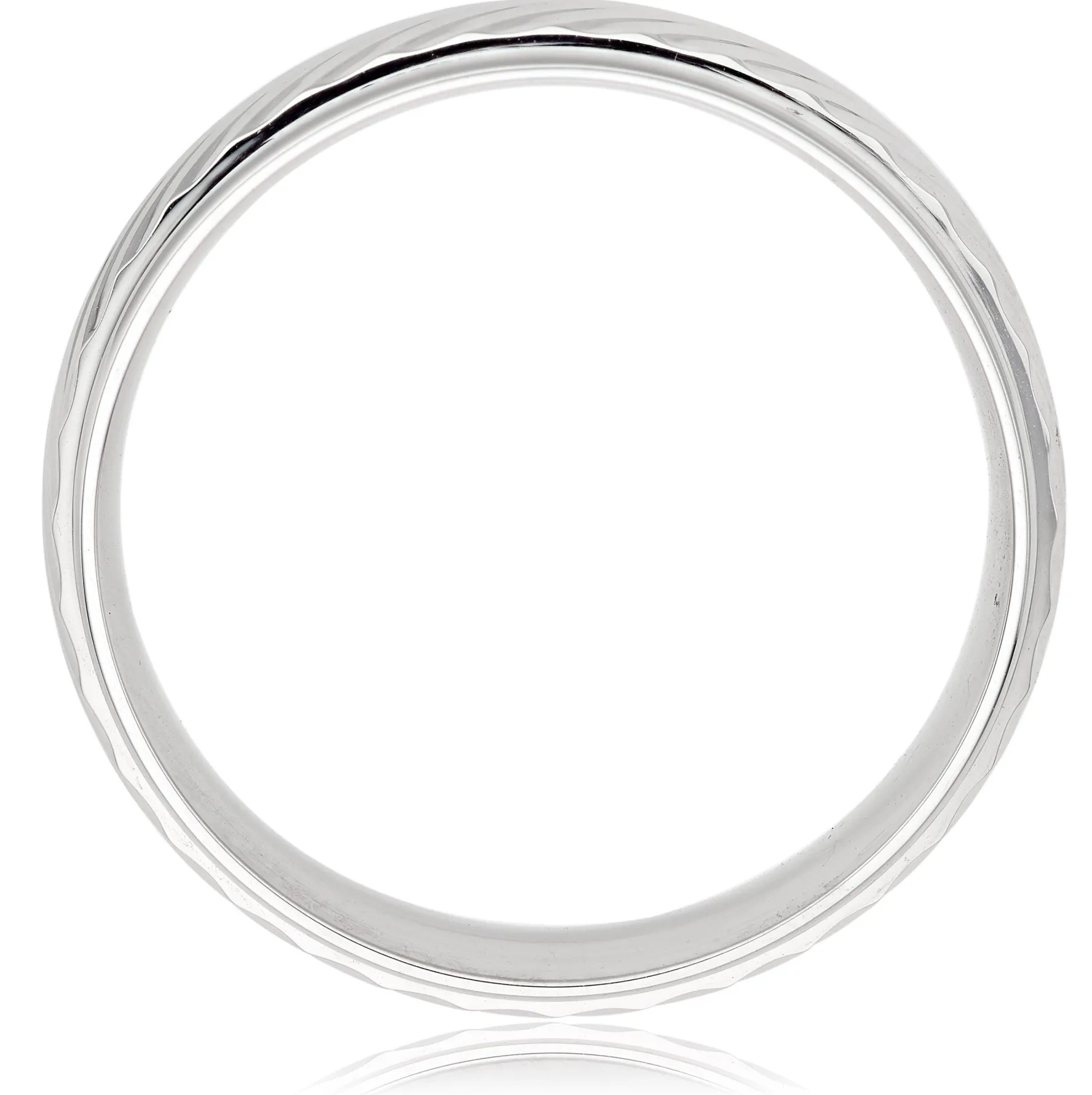 Beaverbrooks 9ct White Gold 6mm Men’s Wedding Ring