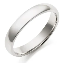 Beaverbrooks 9ct White Gold 4mm Men's Wedding Ring