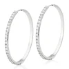 Beaverbrooks 9ct White Gold Hoop Earrings