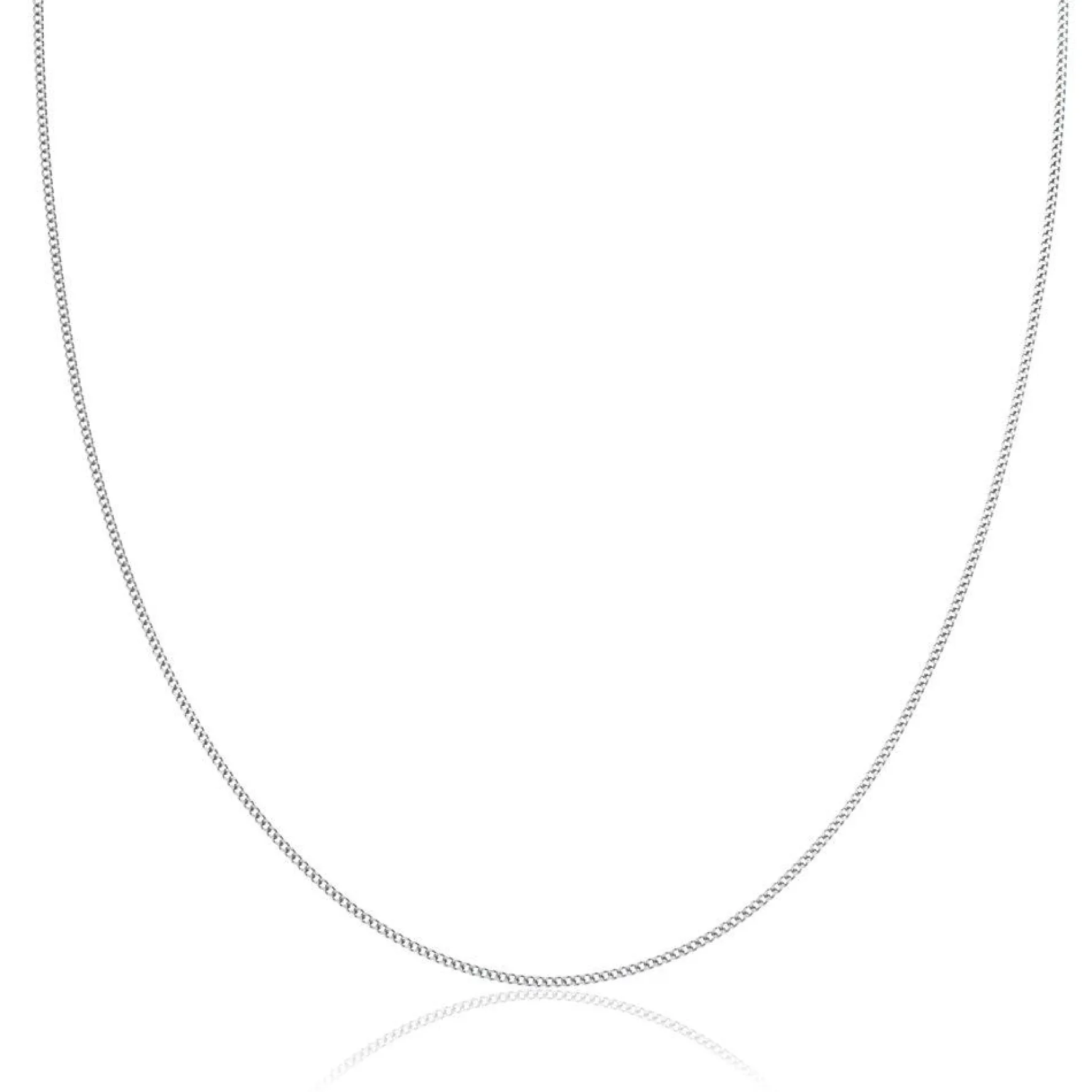 Beaverbrooks 9ct White Gold Curb Chain