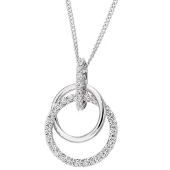 Beaverbrooks 18ct White Gold Diamond Pendant