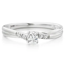 Beaverbrooks 9ct White Gold Diamond Solitaire Engagement Ring